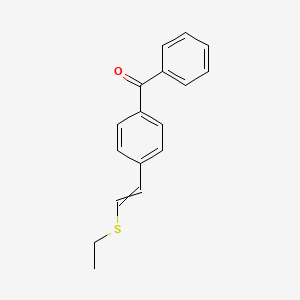 {4-[2-(Ethylsulfanyl)ethenyl]phenyl}(phenyl)methanone