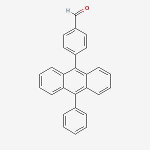 molecular formula C27H18O B14187249 4-(10-Phenylanthracen-9-YL)benzaldehyde CAS No. 862260-62-6