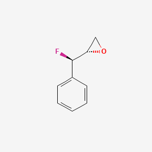 molecular formula C9H9FO B14187259 (2S)-2-[(R)-Fluoro(phenyl)methyl]oxirane CAS No. 865864-66-0