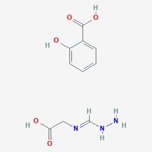 molecular formula C10H13N3O5 B14187268 2-(Hydrazinylmethylideneamino)acetic acid;2-hydroxybenzoic acid CAS No. 923060-84-8