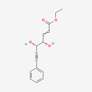 molecular formula C15H16O4 B14187319 ethyl (4S,5S)-4,5-dihydroxy-7-phenylhept-2-en-6-ynoate CAS No. 919090-79-2