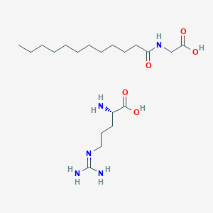 (2S)-2-amino-5-(diaminomethylideneamino)pentanoic acid;2-(dodecanoylamino)acetic acid