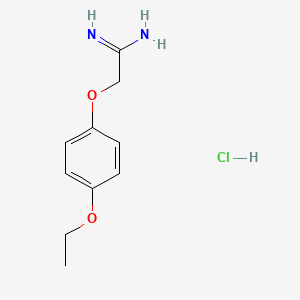 molecular formula C10H15ClN2O2 B1418735 2-(4-乙氧基苯氧基)乙酰胺盐酸盐 CAS No. 1185351-00-1