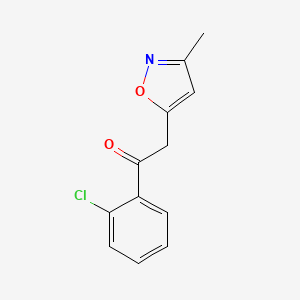 molecular formula C12H10ClNO2 B14187358 1-(2-Chlorophenyl)-2-(3-methyl-1,2-oxazol-5-yl)ethan-1-one CAS No. 917837-71-9