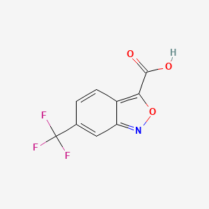 molecular formula C9H4F3NO3 B1418738 6-(三氟甲基)-2,1-苯并恶唑-3-羧酸 CAS No. 1204298-47-4