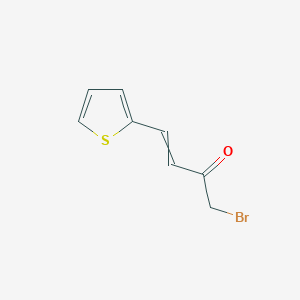 molecular formula C8H7BrOS B14187410 1-Bromo-4-(thiophen-2-yl)but-3-en-2-one CAS No. 923025-56-3