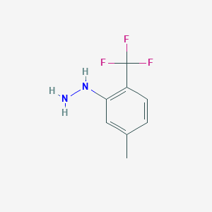 molecular formula C8H9F3N2 B14187417 [5-Methyl-2-(trifluoromethyl)phenyl]hydrazine CAS No. 922511-01-1