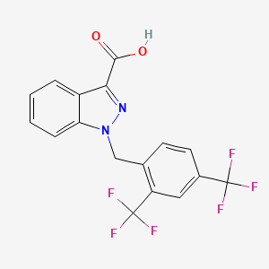 1H-Indazole-3-carboxylic acid, 1-[[2,4-bis(trifluoromethyl)phenyl]methyl]-