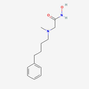 N-Hydroxy-N~2~-methyl-N~2~-(4-phenylbutyl)glycinamide