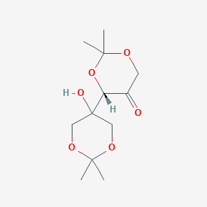 molecular formula C12H20O6 B14187462 (4S)-4-(5-hydroxy-2,2-dimethyl-1,3-dioxan-5-yl)-2,2-dimethyl-1,3-dioxan-5-one CAS No. 850252-50-5