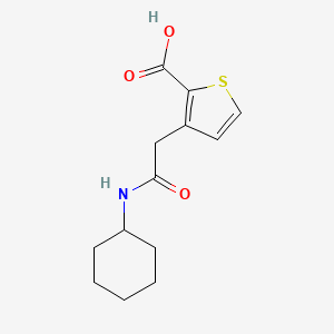 3-[2-(Cyclohexylamino)-2-oxoethyl]thiophene-2-carboxylic acid