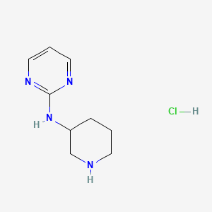 molecular formula C9H15ClN4 B1418747 N-(Piperidin-3-yl)pyrimidin-2-amine hydrochloride CAS No. 1185312-44-0