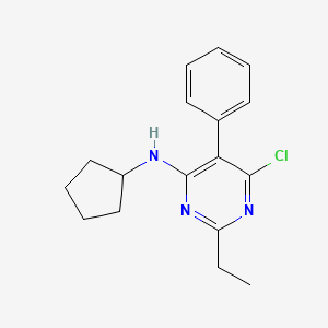 6-Chloro-N-cyclopentyl-2-ethyl-5-phenylpyrimidin-4-amine