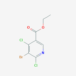 molecular formula C8H6BrCl2NO2 B1418748 5-溴-4,6-二氯尼古丁酸乙酯 CAS No. 1192263-86-7
