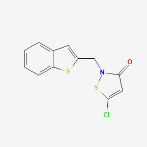 2-[(1-Benzothiophen-2-yl)methyl]-5-chloro-1,2-thiazol-3(2H)-one