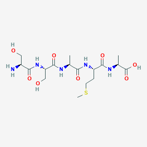 molecular formula C17H31N5O8S B14187498 L-Seryl-L-seryl-L-alanyl-L-methionyl-L-alanine CAS No. 883128-92-5