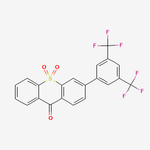 9H-Thioxanthen-9-one, 3-[3,5-bis(trifluoromethyl)phenyl]-, 10,10-dioxide