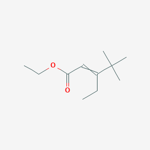 molecular formula C11H20O2 B14187527 Ethyl 3-ethyl-4,4-dimethylpent-2-enoate CAS No. 922177-78-4