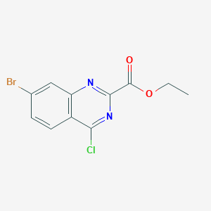 B1418754 Ethyl 7-bromo-4-chloroquinazoline-2-carboxylate CAS No. 1189105-79-0