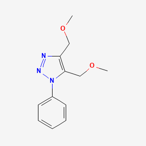 molecular formula C12H15N3O2 B14187548 4,5-Bis(methoxymethyl)-1-phenyl-1H-1,2,3-triazole CAS No. 918407-67-7