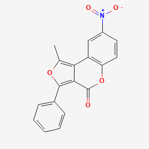 1-Methyl-8-nitro-3-phenyl-4H-furo[3,4-c][1]benzopyran-4-one