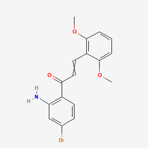 1-(2-Amino-4-bromophenyl)-3-(2,6-dimethoxyphenyl)prop-2-en-1-one