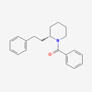 molecular formula C20H23NO B14187602 Phenyl[(2S)-2-(2-phenylethyl)piperidin-1-yl]methanone CAS No. 920512-83-0