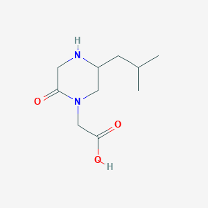 molecular formula C10H18N2O3 B14187611 (5-Isobutyl-2-oxo-piperazin-1-YL)-acetic acid 