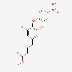 molecular formula C17H15Br2NO5 B14187632 Methyl 4-[3,5-dibromo-4-(4-nitrophenoxy)phenyl]butanoate CAS No. 918945-76-3