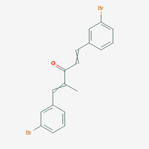 molecular formula C18H14Br2O B14187637 1,5-Bis(3-bromophenyl)-2-methylpenta-1,4-dien-3-one CAS No. 919079-79-1