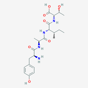 molecular formula C22H34N4O7 B14187641 L-Tyrosyl-L-alanyl-L-isoleucyl-L-threonine CAS No. 845509-99-1