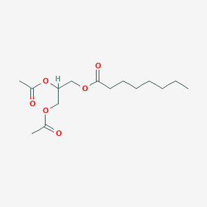 molecular formula C15H26O6 B14187648 2,3-Bis(acetyloxy)propyl octanoate CAS No. 839671-81-7