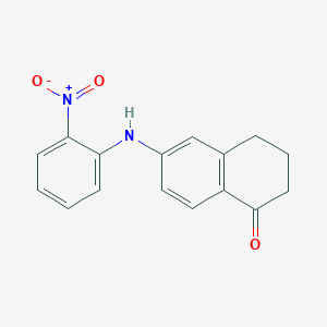 molecular formula C16H14N2O3 B14187662 6-(2-Nitroanilino)-3,4-dihydronaphthalen-1(2H)-one CAS No. 918330-11-7