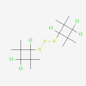 Bis(1,3,3-trichloro-2,2,4,4-tetramethylcyclobutyl)trisulfane