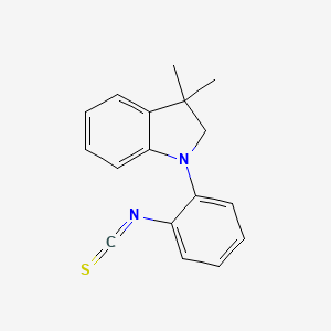 molecular formula C17H16N2S B14187694 1-(2-Isothiocyanatophenyl)-3,3-dimethyl-2,3-dihydro-1H-indole CAS No. 917898-76-1