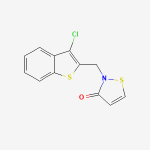 2-[(3-Chloro-1-benzothiophen-2-yl)methyl]-1,2-thiazol-3(2H)-one