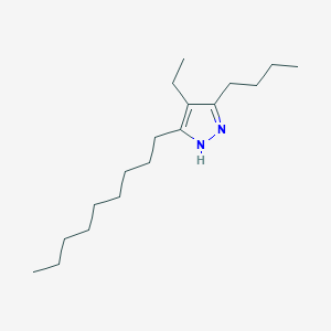 3-Butyl-4-ethyl-5-nonyl-1H-pyrazole