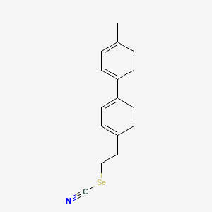 molecular formula C16H15NSe B14187728 2-(4'-Methyl[1,1'-biphenyl]-4-yl)ethyl selenocyanate CAS No. 919488-40-7