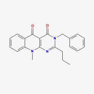 3-benzyl-10-methyl-2-propylpyrimido[4,5-b]quinoline-4,5(3H,10H)-dione