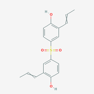 molecular formula C18H18O4S B14187745 4,4'-Sulfonylbis[2-(prop-1-en-1-yl)phenol] CAS No. 854055-60-0