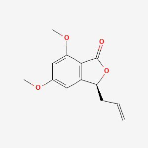 (3S)-5,7-Dimethoxy-3-(prop-2-en-1-yl)-2-benzofuran-1(3H)-one