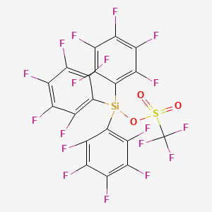 Methanesulfonic acid, trifluoro-, tris(pentafluorophenyl)silyl ester