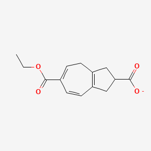 6-(Ethoxycarbonyl)-1,2,3,4-tetrahydroazulene-2-carboxylate