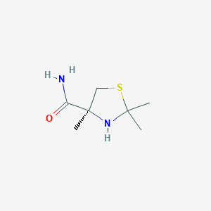 molecular formula C7H14N2OS B14187825 (4S)-2,2,4-Trimethyl-1,3-thiazolidine-4-carboxamide CAS No. 852547-22-9