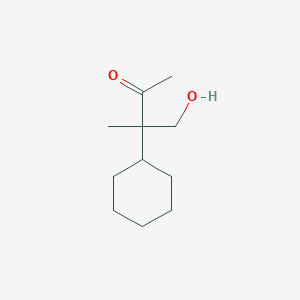 2-Butanone, 3-cyclohexyl-4-hydroxy-3-methyl-