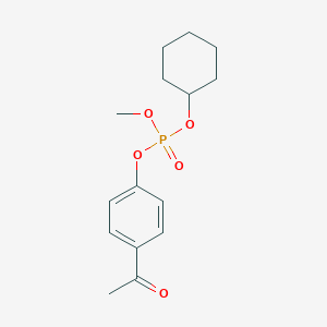 molecular formula C15H21O5P B14187878 4-Acetylphenyl cyclohexyl methyl phosphate CAS No. 918660-78-3