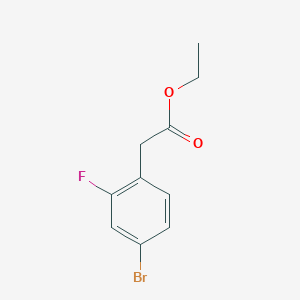 molecular formula C10H10BrFO2 B1418789 2-(4-溴-2-氟苯基)乙酸乙酯 CAS No. 924312-09-4