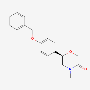 (6R)-6-[4-(Benzyloxy)phenyl]-4-methylmorpholin-3-one