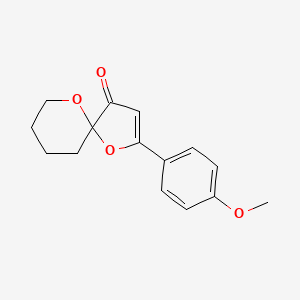 2-(4-Methoxyphenyl)-1,6-dioxaspiro[4.5]dec-2-en-4-one