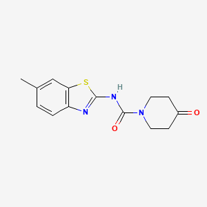 N-(6-Methyl-1,3-benzothiazol-2-yl)-4-oxopiperidine-1-carboxamide